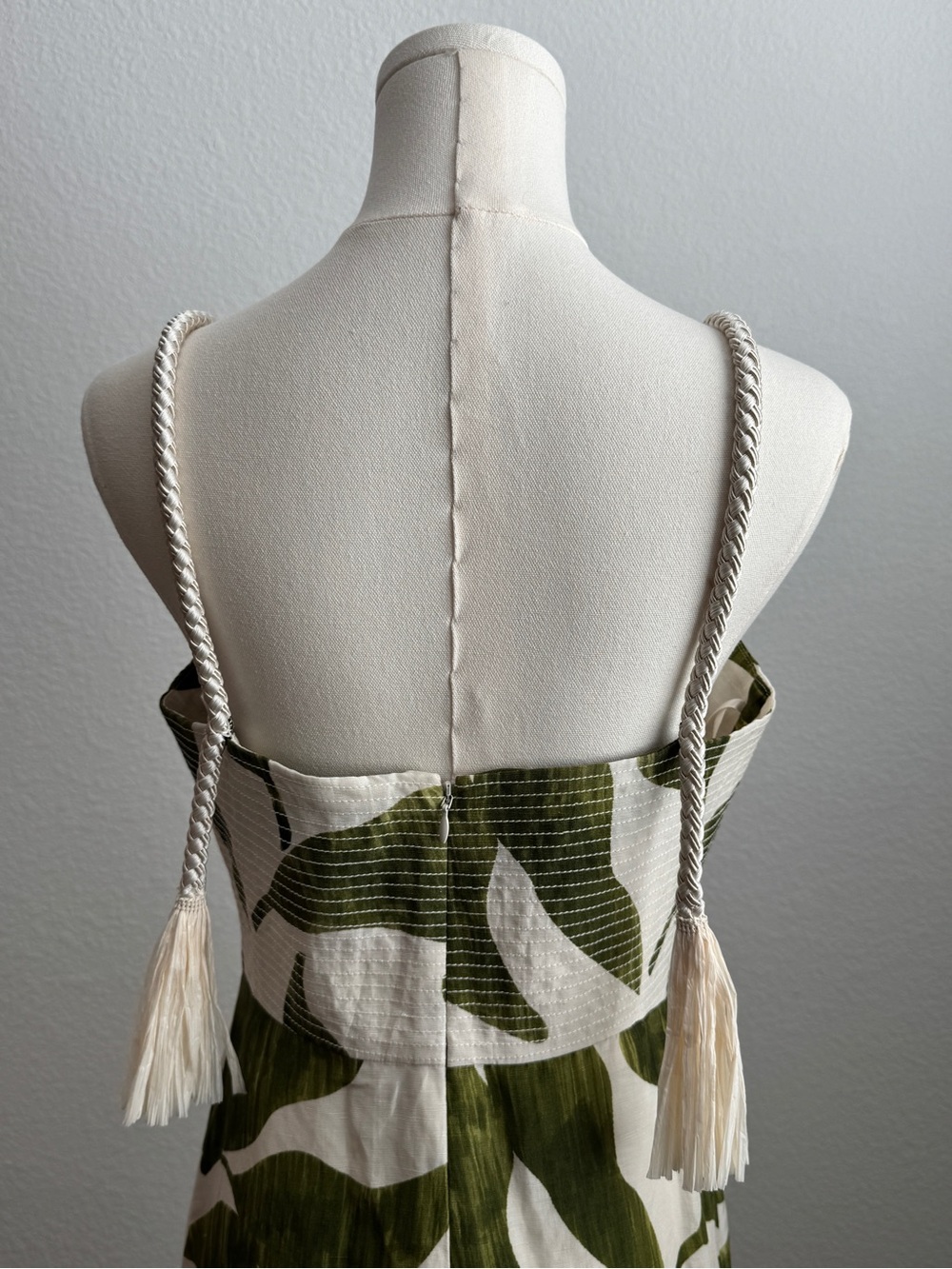 ANTONIO MELANI Olive & Cream Cutout Camisole - Picture 7 of 11